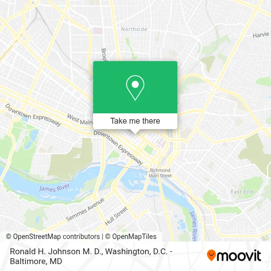 Ronald H. Johnson M. D. map