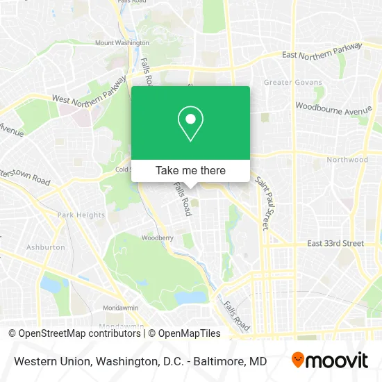 Western Union map