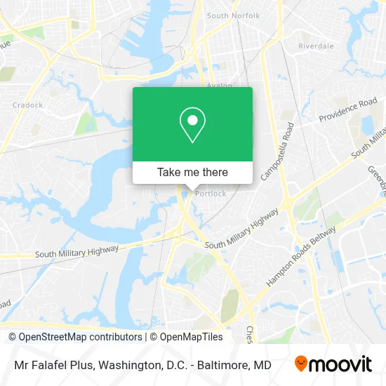 Mr Falafel Plus map