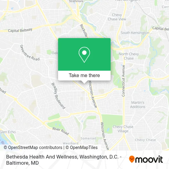 Bethesda Health And Wellness map