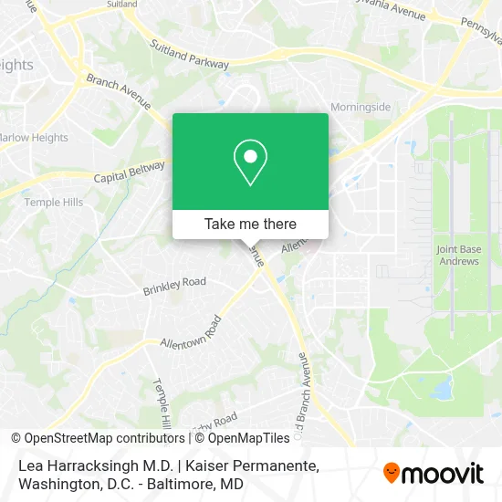 Lea Harracksingh M.D. | Kaiser Permanente map