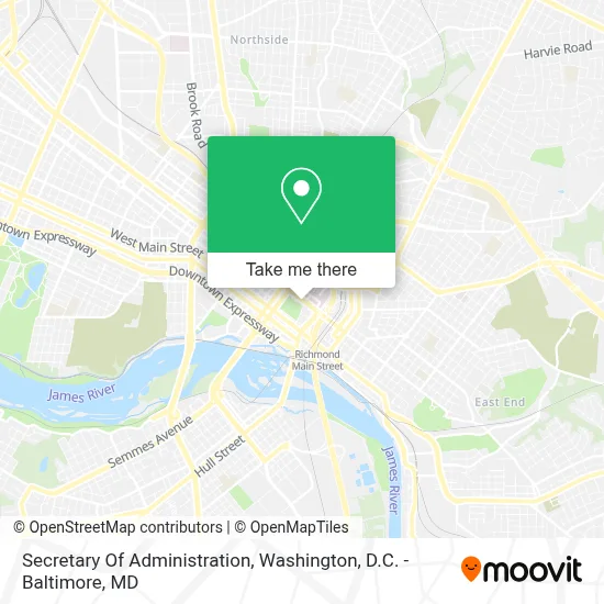 Secretary Of Administration map