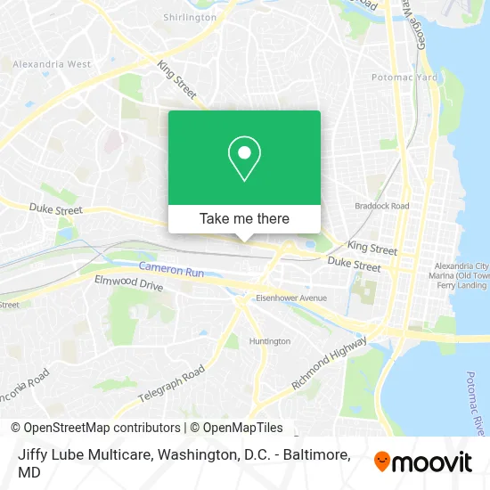 Jiffy Lube Multicare map