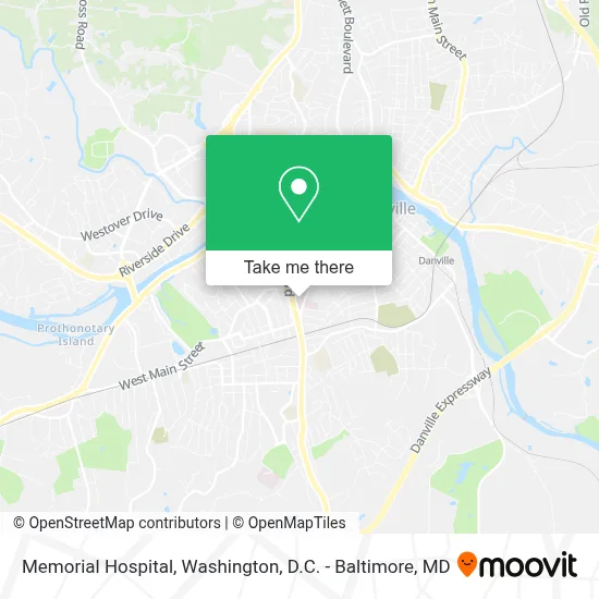 Memorial Hospital map