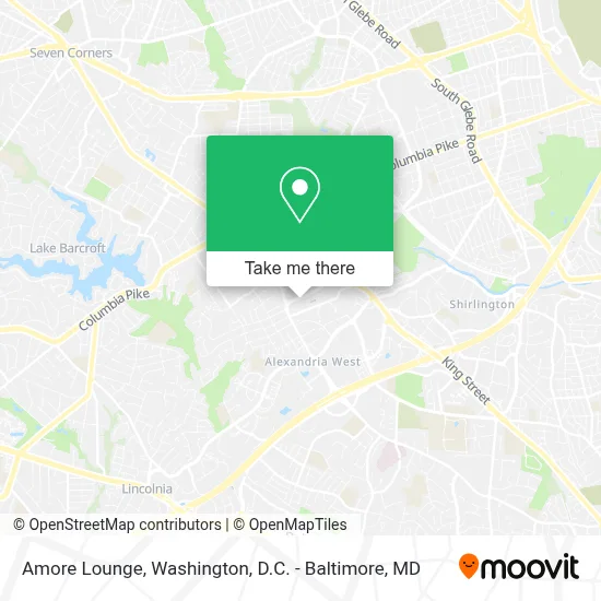 Amore Lounge map