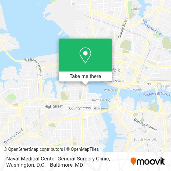 Naval Medical Center General Surgery Clinic map