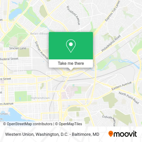 Western Union map