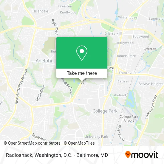 Radioshack map