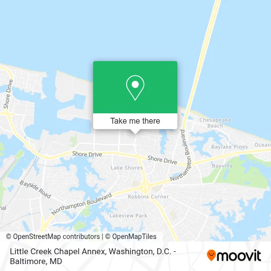 Little Creek Chapel Annex map