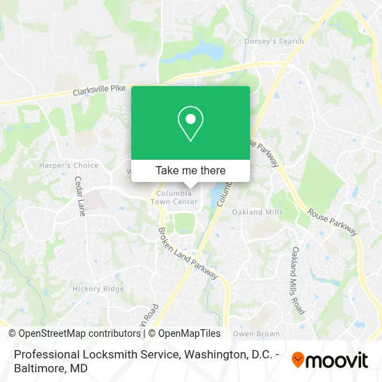 Professional Locksmith Service map