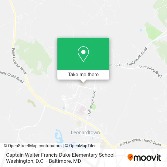 Captain Walter Francis Duke Elementary School map