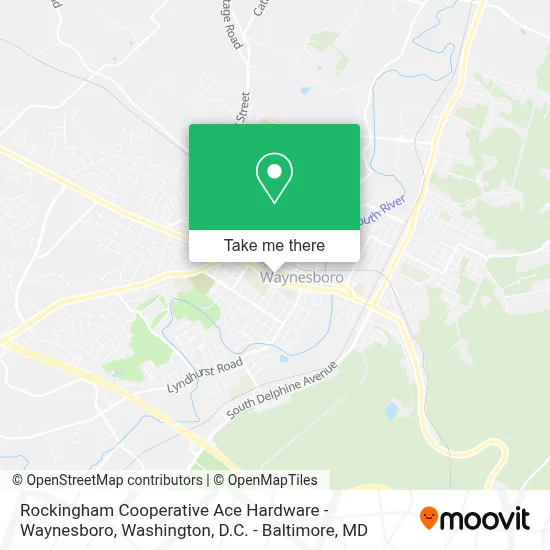 Rockingham Cooperative Ace Hardware - Waynesboro map