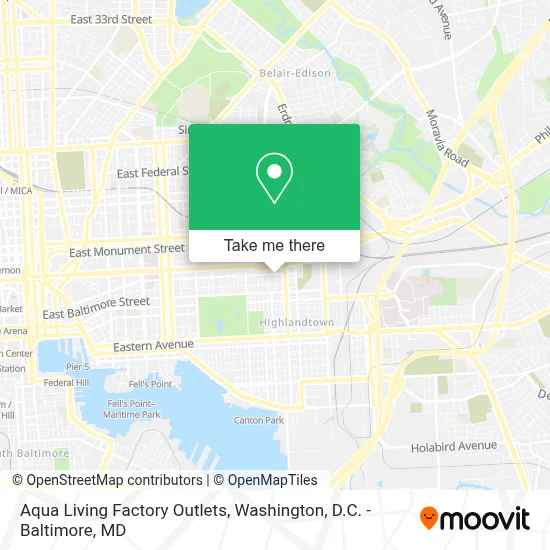 Aqua Living Factory Outlets map