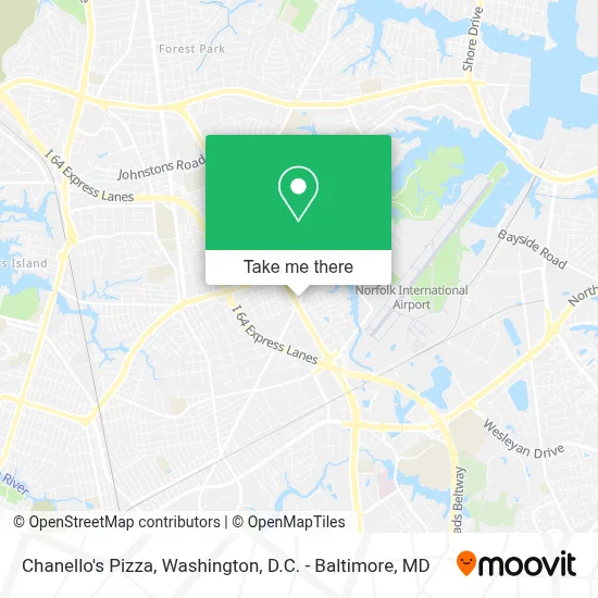 Chanello's Pizza map