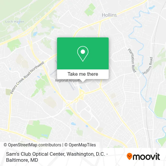 Sam's Club Optical Center map