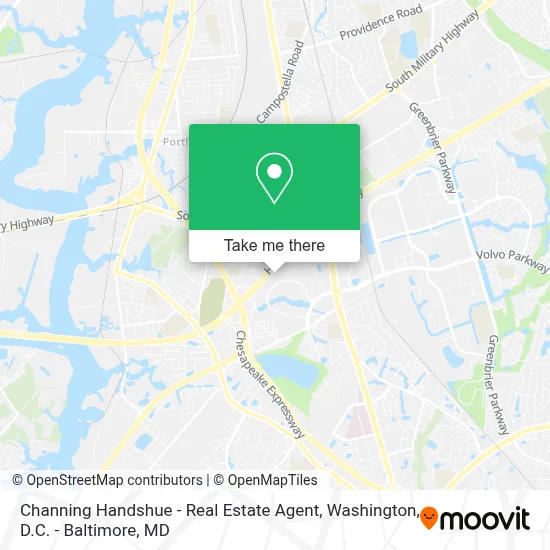 Channing Handshue - Real Estate Agent map