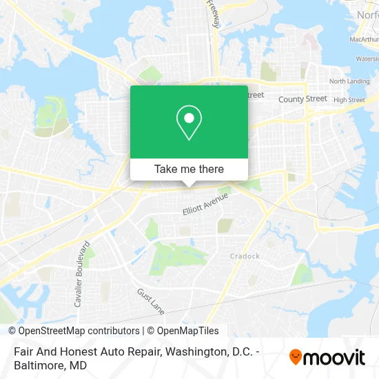 Fair And Honest Auto Repair map