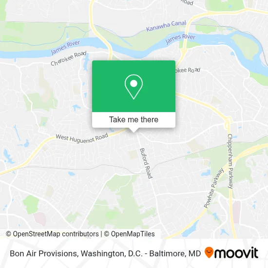Bon Air Provisions map