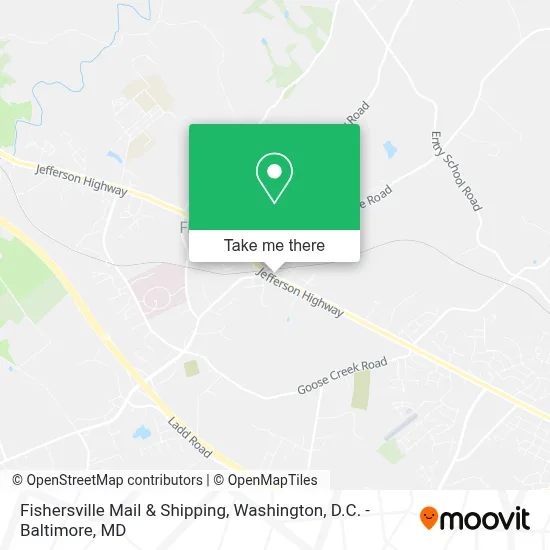 Fishersville Mail & Shipping map