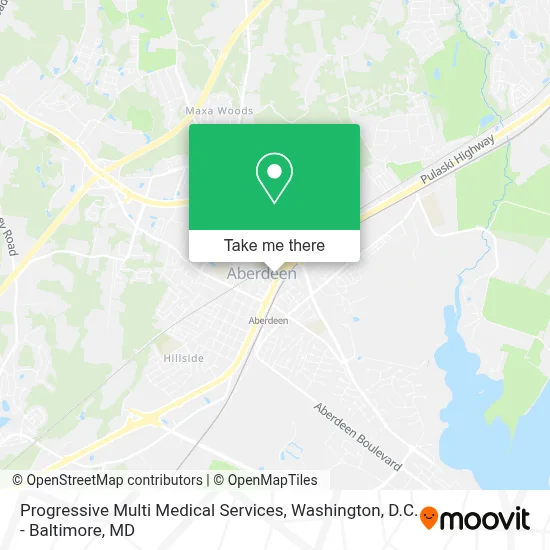 Progressive Multi Medical Services map