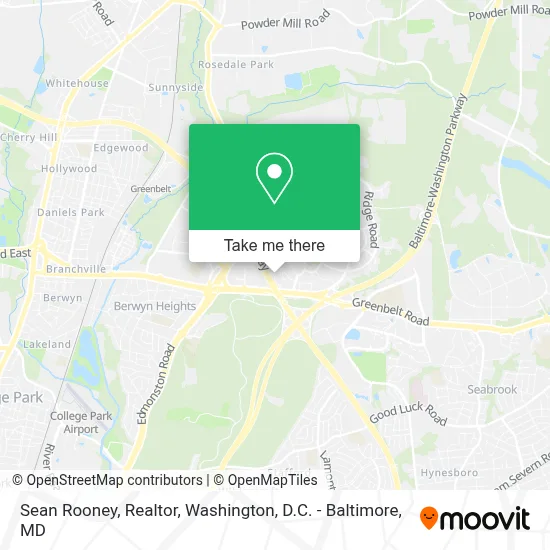 Sean Rooney, Realtor map