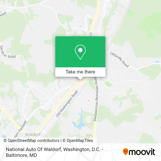 National Auto Of Waldorf map