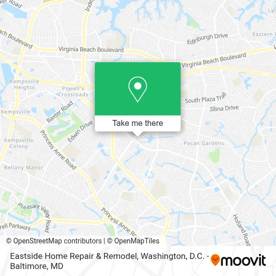 Eastside Home Repair & Remodel map