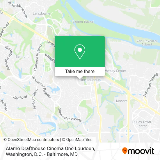 Alamo Drafthouse Cinema One Loudoun map
