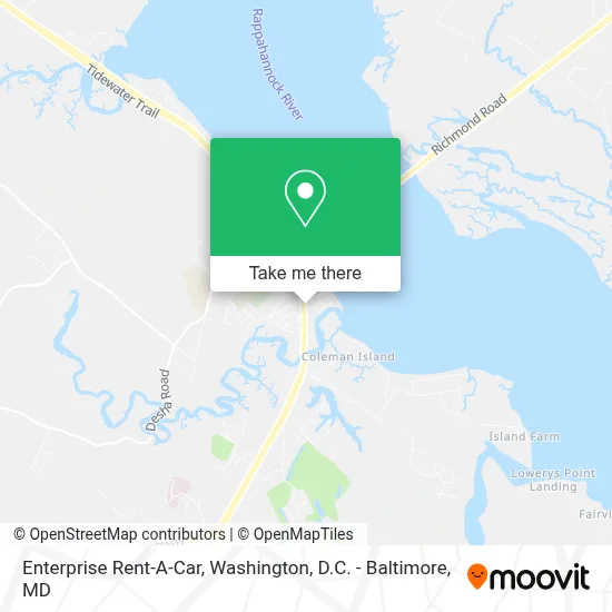 Enterprise Rent-A-Car map