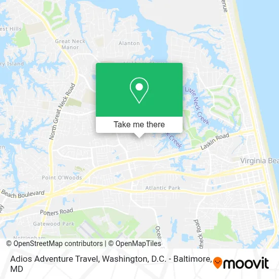 Adios Adventure Travel map