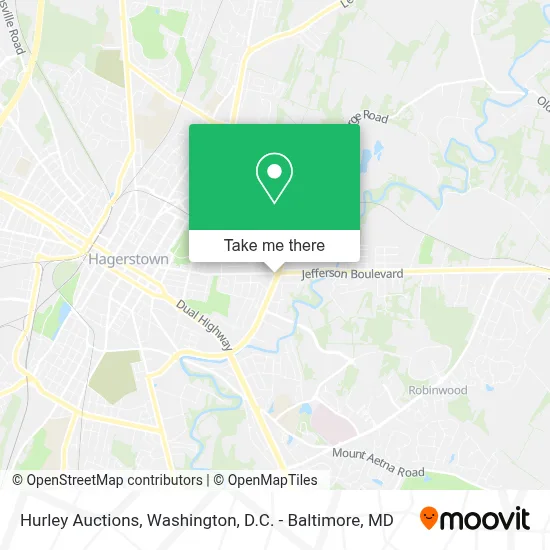 Hurley Auctions map