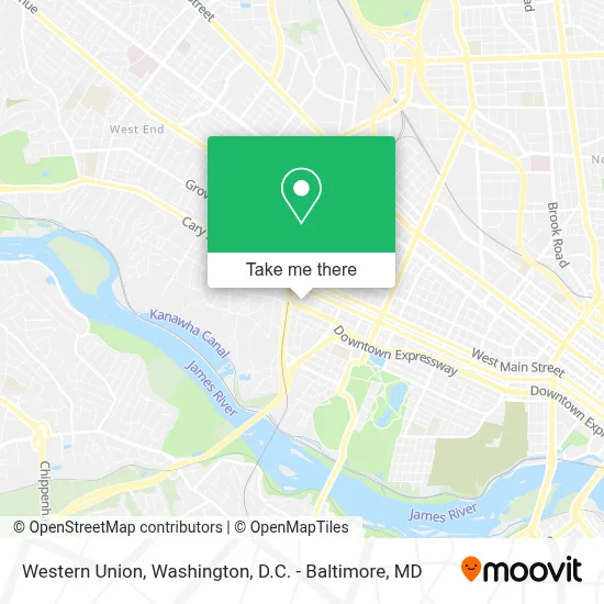 Western Union map