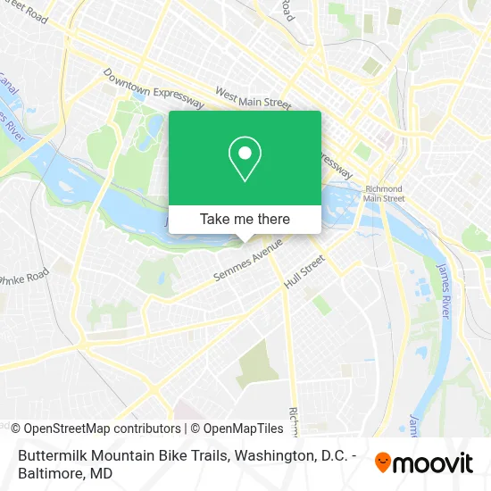 Buttermilk Mountain Bike Trails map