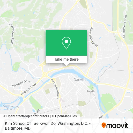 Kim School Of Tae Kwon Do map