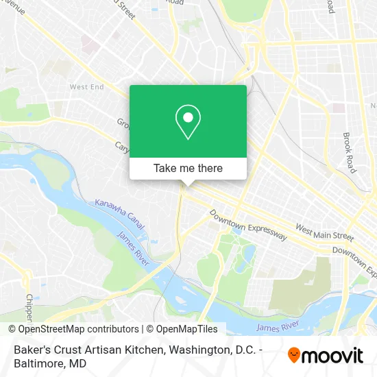Baker's Crust Artisan Kitchen map