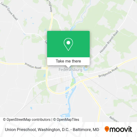 Union Preschool map