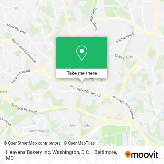 Heavens Bakery Inc map