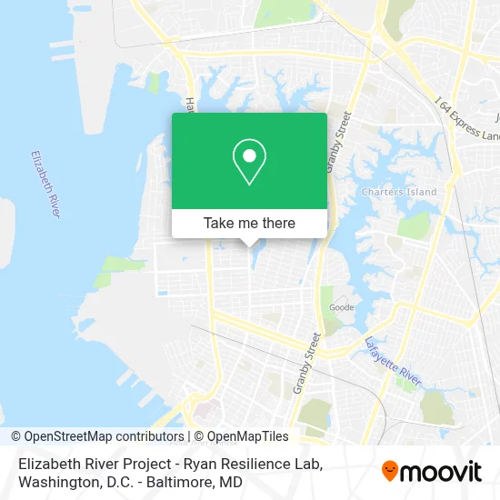 Elizabeth River Project - Ryan Resilience Lab map
