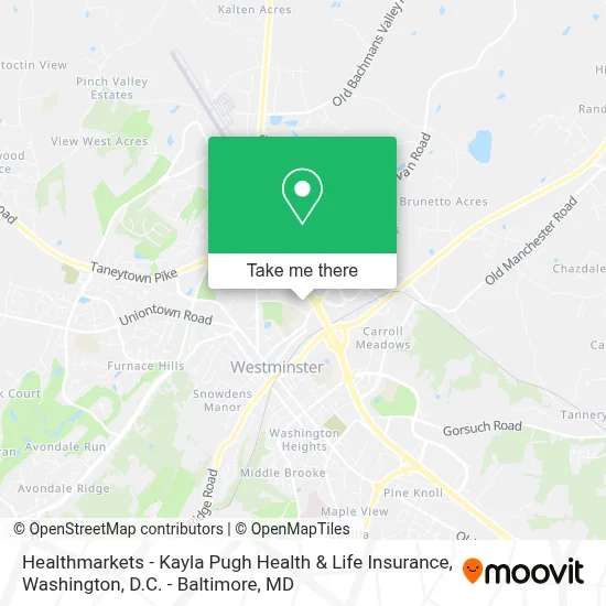 Healthmarkets - Kayla Pugh Health & Life Insurance map