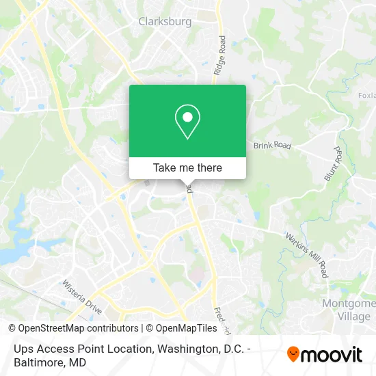 Ups Access Point Location map