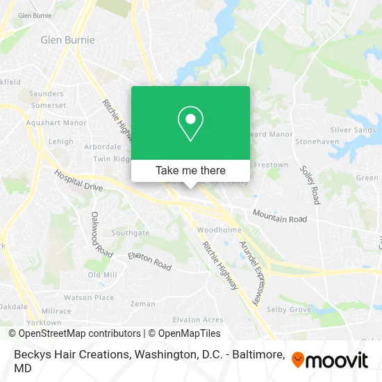 Beckys Hair Creations map
