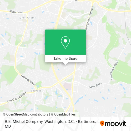 R.E. Michel Company map