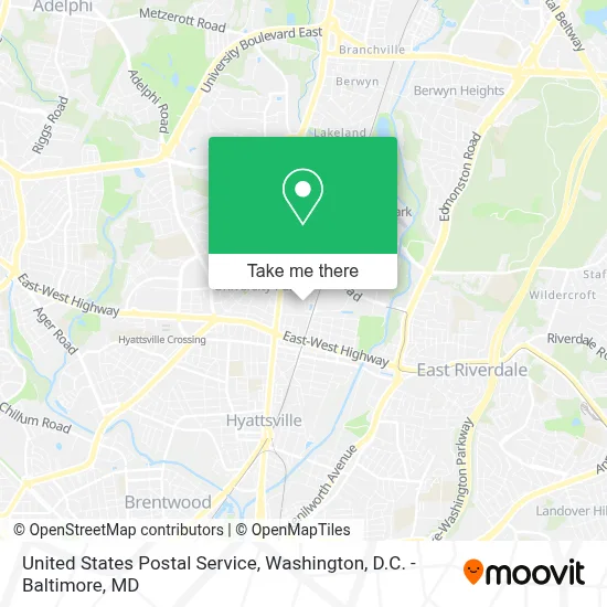 United States Postal Service map