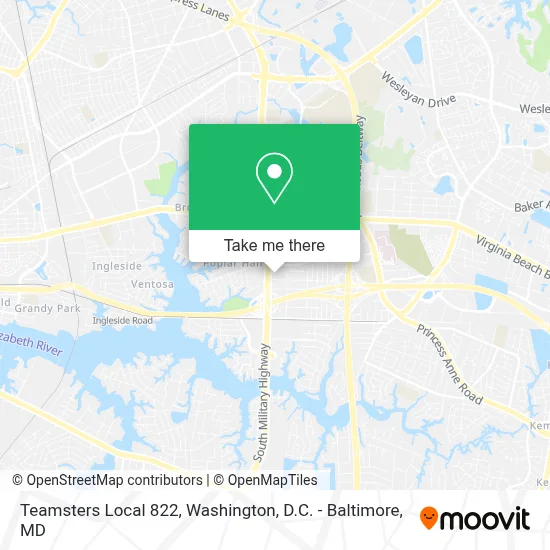Teamsters Local 822 map