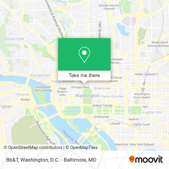 Bb&T map