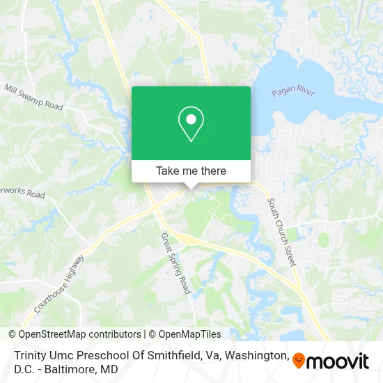 Trinity Umc Preschool Of Smithfield, Va map