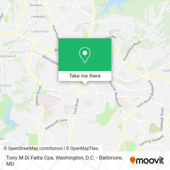 Tony M Di Fatta Cpa map