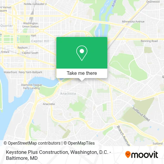 Keystone Plus Construction map