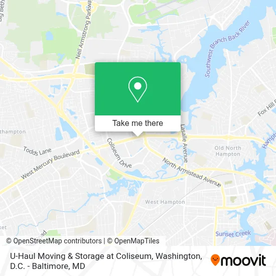 U-Haul Moving & Storage at Coliseum map