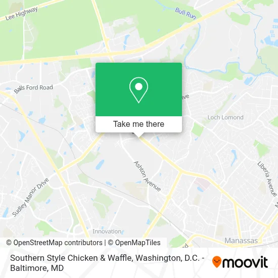 Southern Style Chicken & Waffle map